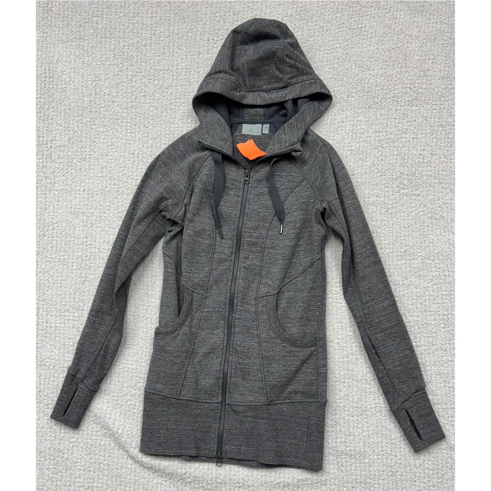 Athleta Women's Grey Athletic Hoodie Jacket Size XXS #64511